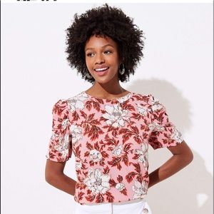 NWT Loft Romantic puff sleeves top.
